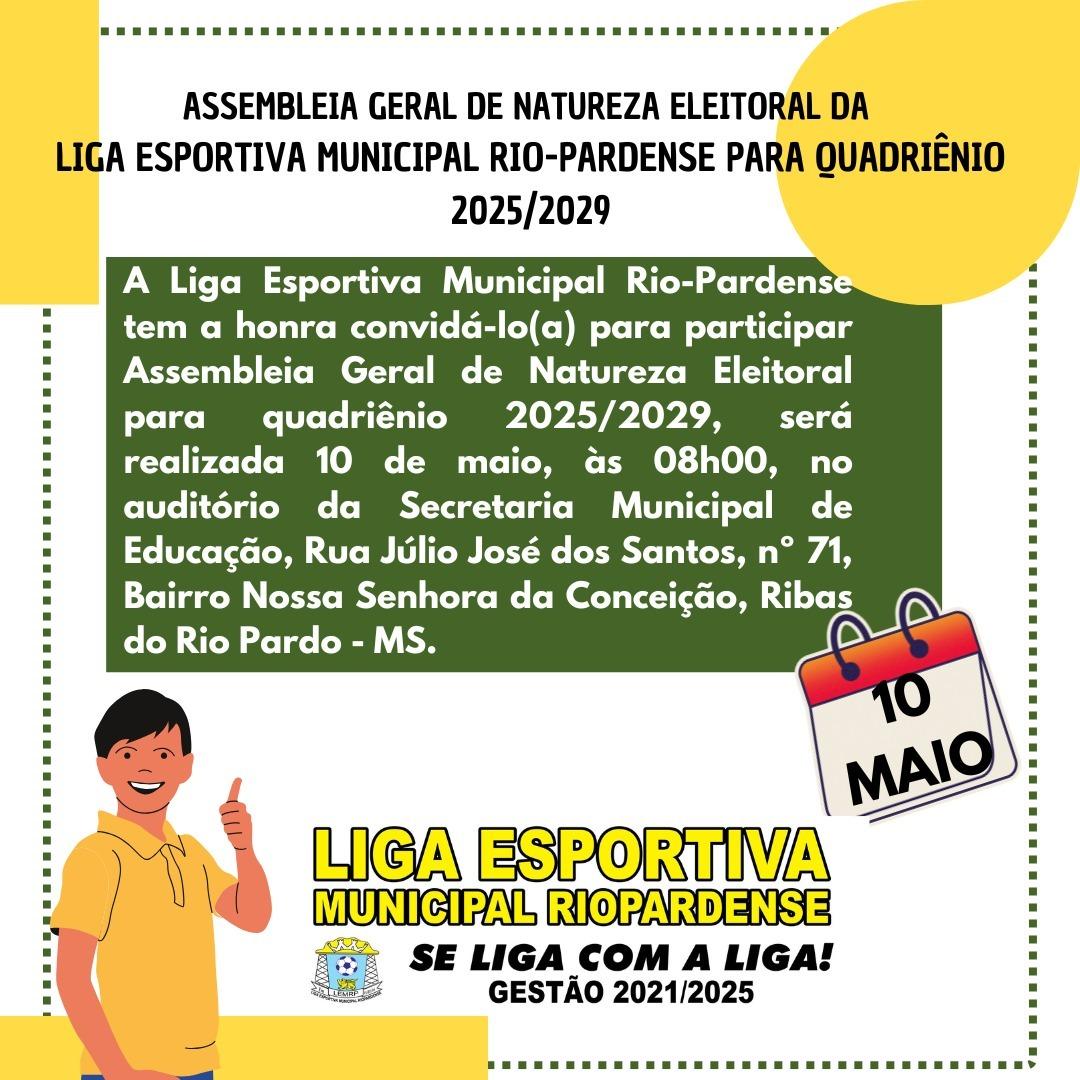 Liga Esportiva Municipal Rio-Pardense realiza Assembleia Geral 