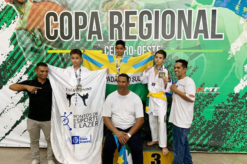 Em Cuiabá, Chapadão do Sul conquista medalhas no Centro-Oeste de Taekwondo