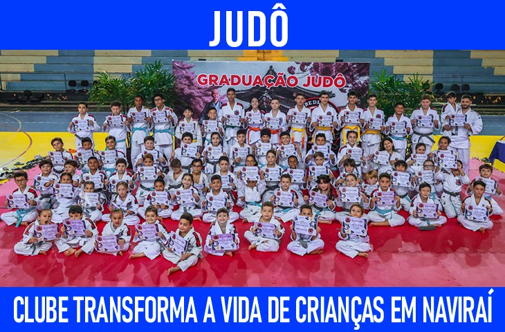 Clube transforma a vida de crianças em Naviraí por meio do judô