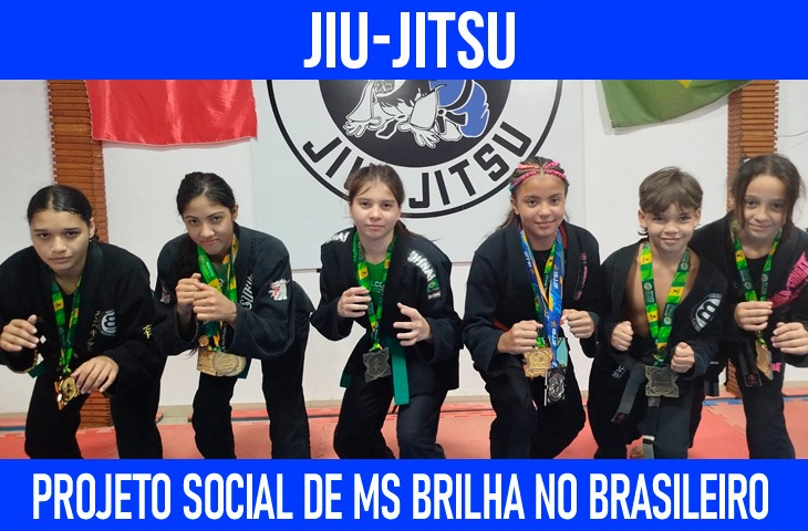 Projeto social de jiu-jitsu comandado por Brunão brilha no Campeonato Brasileiro com seis medalhas