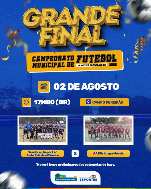 Grande final no Campo Pereirão: chegou a hora da decisão no campeonato