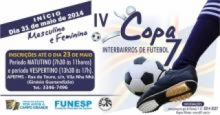 Copa Interbairros começará no dia 31 de maio.