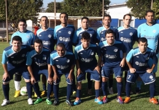 Equipe do Pabbia Paletes/Mercado Paraná que esta no grupo A da 2ª Copa Resenha/Liga UEFAD.