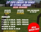 Copa Amigos do Donda no Guanandi terá 24 equipes em março