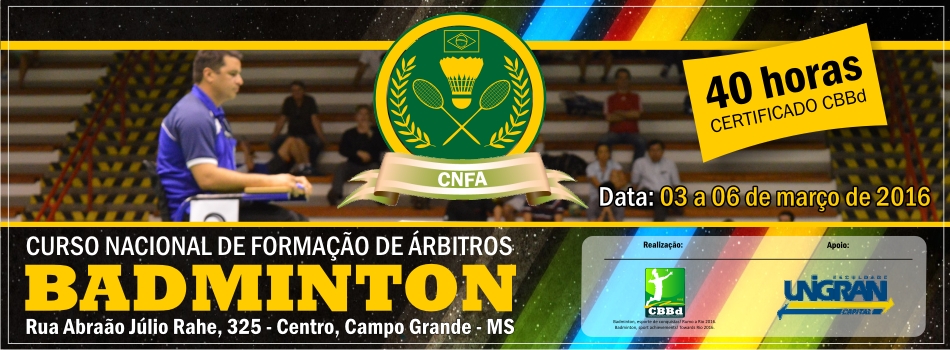 Membro da CBBd ministra curso de badminton na Capital