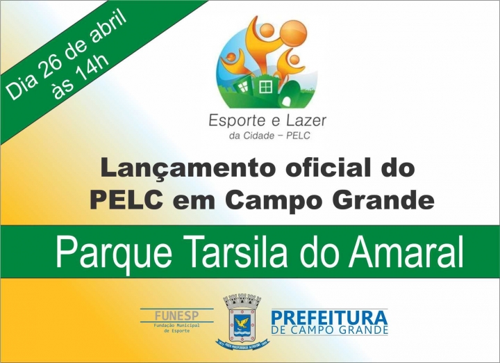 Lançamento oficial do Programa Esporte e Lazer acontece no Parque Tarsila do Amaral dia 26