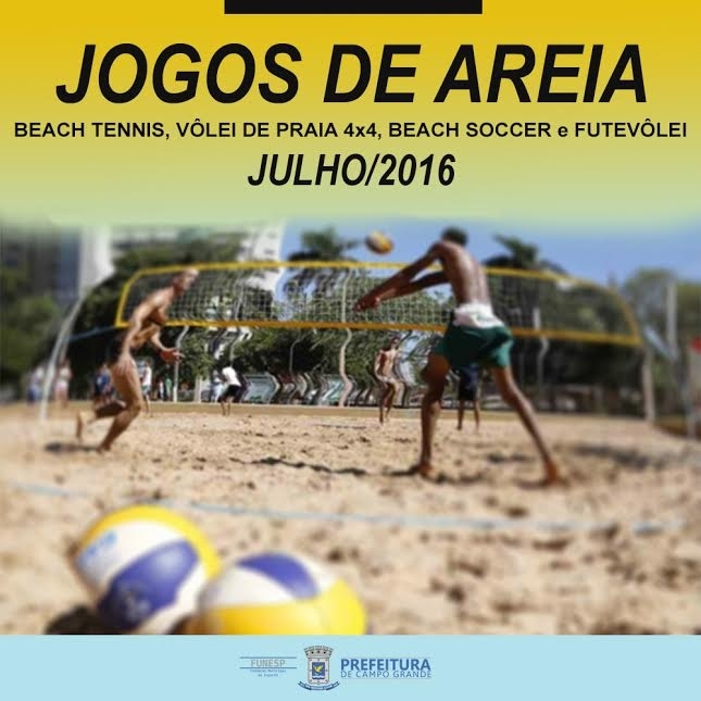 Inscrições para Jogos de Areia 2016 continuam até o dia 22 de julho