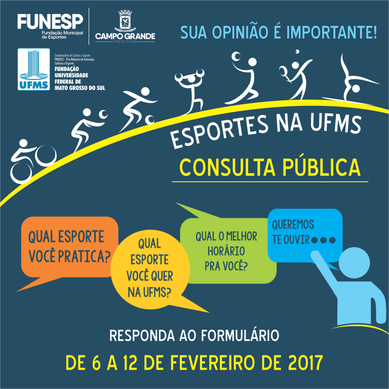 UFMS consulta a comunidade sobre Programa Esporte e Lazer na Cidade