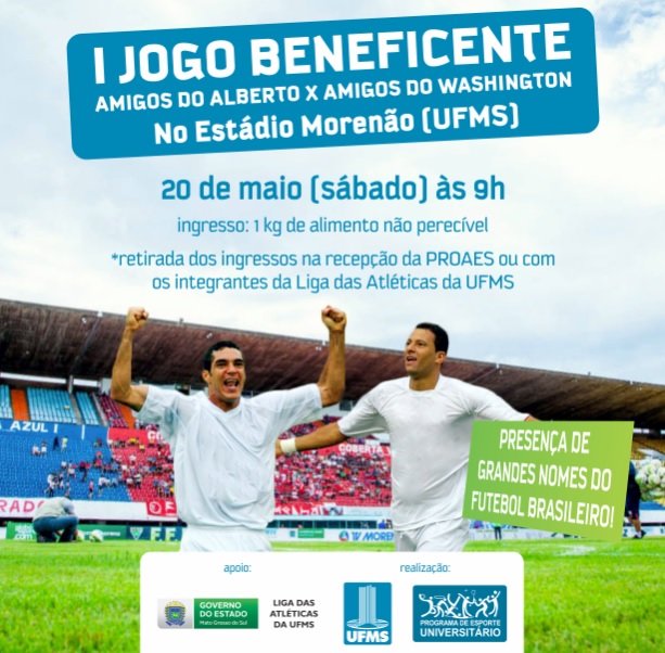 Estádio Morenão recebe jogo beneficente de ex-jogadores