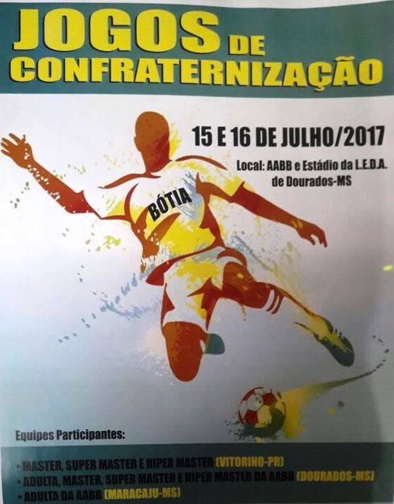 AABB de Dourados receberá Jogos de Confraternização em julho