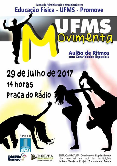 UFMS Movimenta acontece neste próximo sábado em Campo Grande