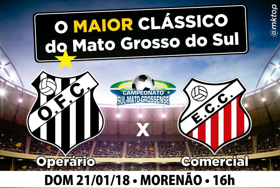 Operário FC abre venda de ingressos para Comerário no domingo