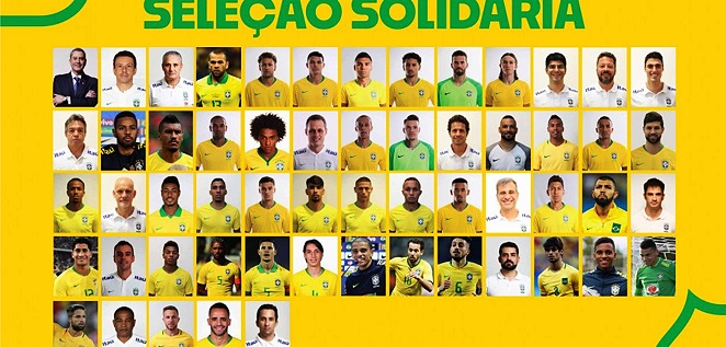 CBF monta 'Seleção Solidária' para arrecadar recursos