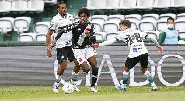 Vasco e Coritiba fazem duelo da parte de baixo da tabela