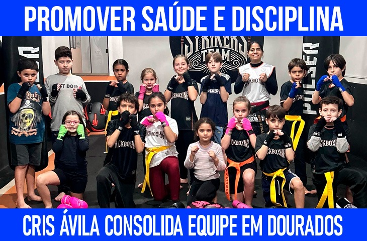 Promover saúde e disciplina: Cris Ávila consolida equipe de boxe e kickboxing em Dourados