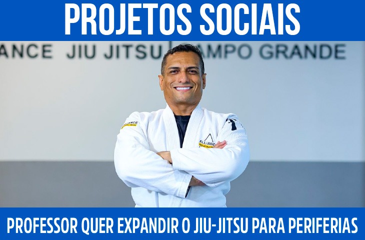 Professor aposta em método estruturado e quer expandir o jiu-jitsu para periferias de Campo Grande através de projetos sociais