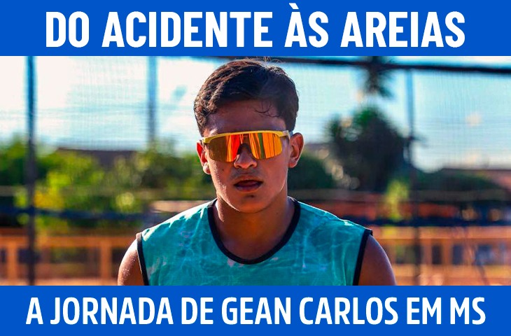 Do acidente às areias: a jornada de Gean Carlos no vôlei de praia de MS
