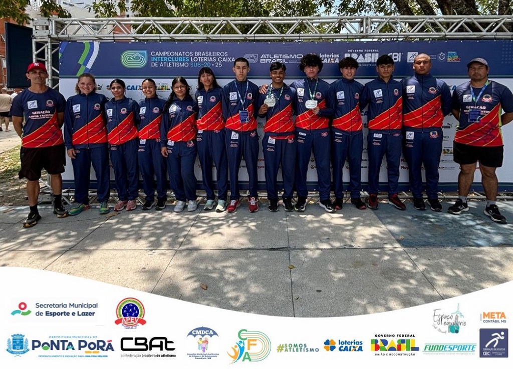 Atletas de Ponta Porã conquistam duas medalhas de prata no Brasileiro