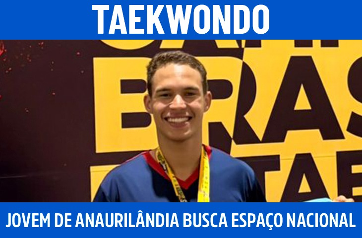 Jovem de Anaurilândia busca espaço no taekwondo nacional e sonha com carreira militar pelo esporte