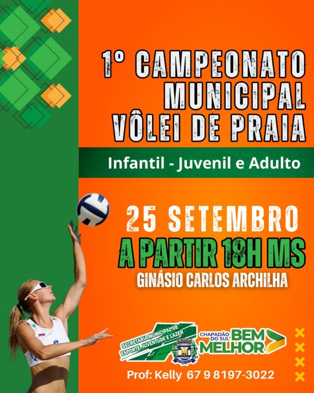 Prefeitura promove Campeonato Municipal de Vôlei de Praia