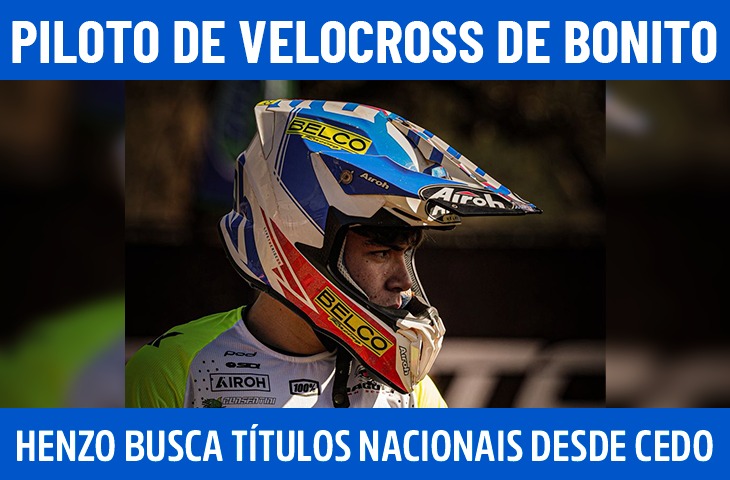 Henzo, piloto de velocross de Bonito, busca títulos nacionais desde cedo
