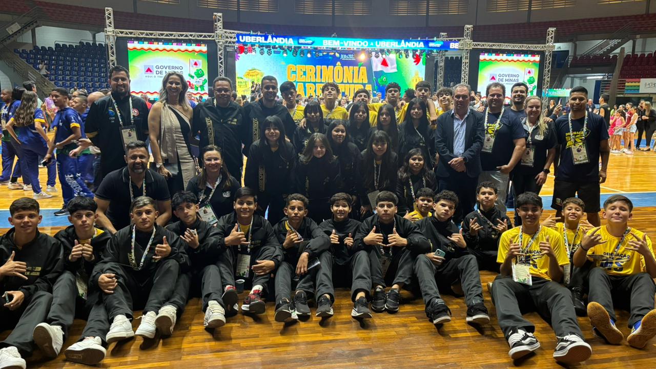 Delegação sul-mato-grossense marca presença na abertura dos Jogos Escolares