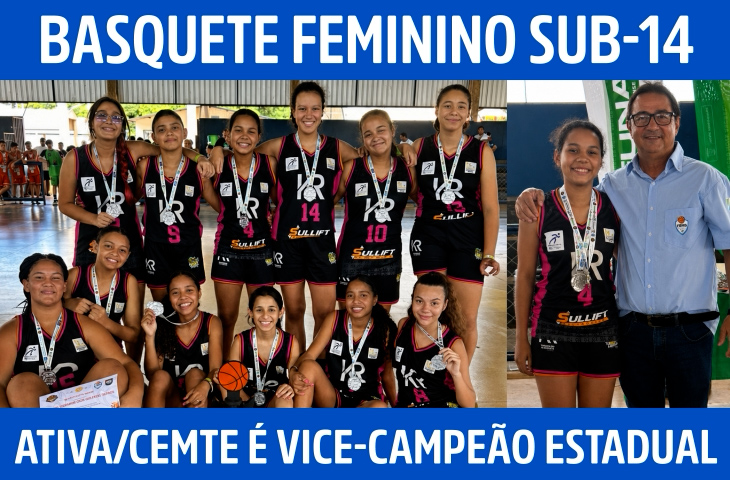 Vice no Estadual Sub-14 marca campanha de superação da Ativa/Cemte