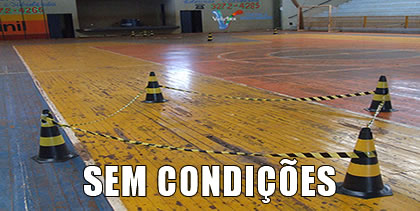 Abandonado, ginásio esportivo é interditado em Sidrolândia