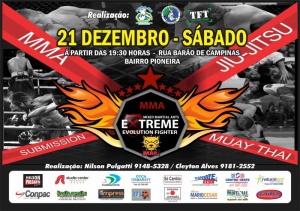 Campo Grande recebe “Extreme Fighter 6 Evolution” no dia 21