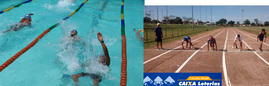 Paratletas da ADD.MS participam da etapa regional do Circuito Loterias Caixa de Atletismo e Natação em Uberlândia