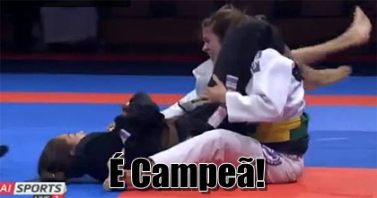 Ariadne de Oliveira conquista mundial de Jiu-Jitsu em Abu Dhabi