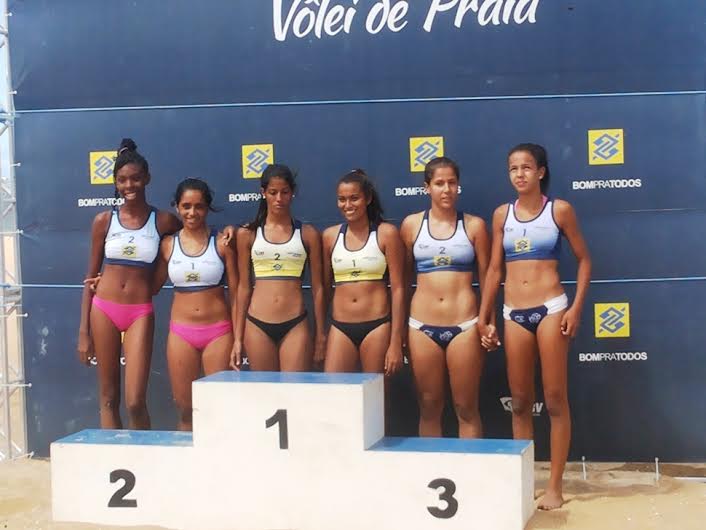 Dupla do Estado conquista o terceiro lugar na primeira etapa do Circuito Nacional Sub-19 de Vôlei de Praia