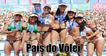Talita e Larissa conquista primeiro ouro em pódio 100% brasileiro
