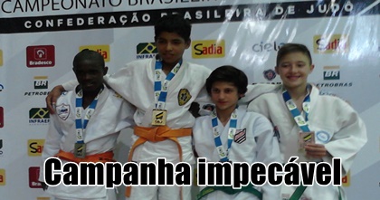 MS ganha um ouro e três bronzes no Brasileiro Sub 13