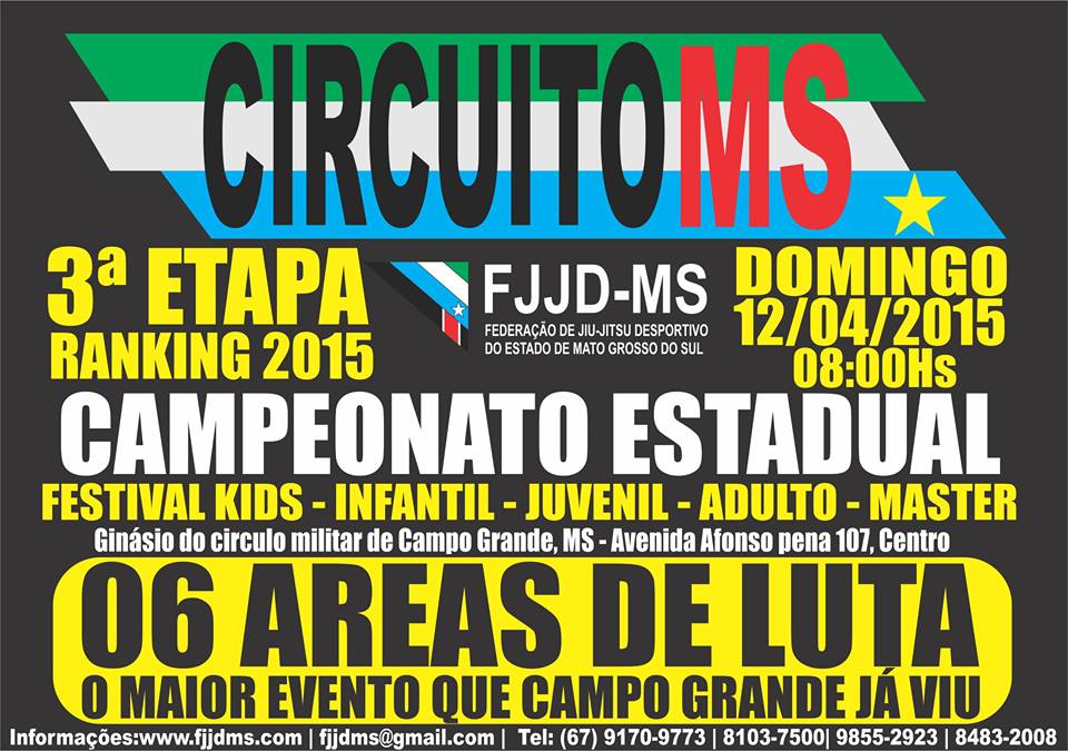 Circulo Militar recebe Estadual de Jiu-Jitsu