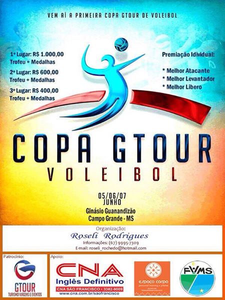1º Copa GTOUR movimenta Voleibol em junho