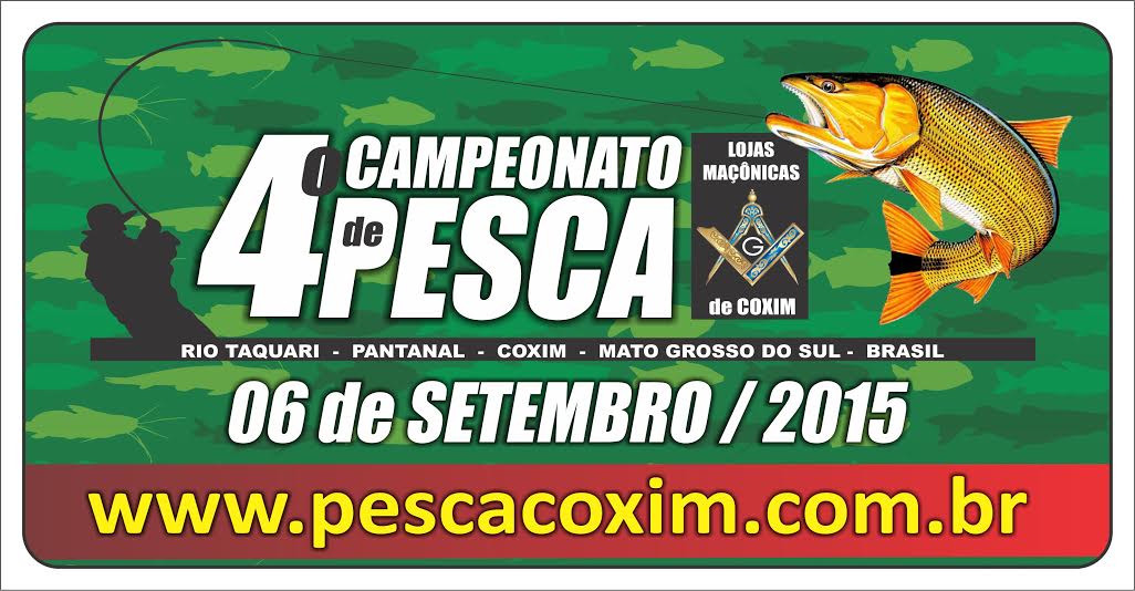 4º Campeonato de Pesca de Coxim acontecerá dia 6 setembro
