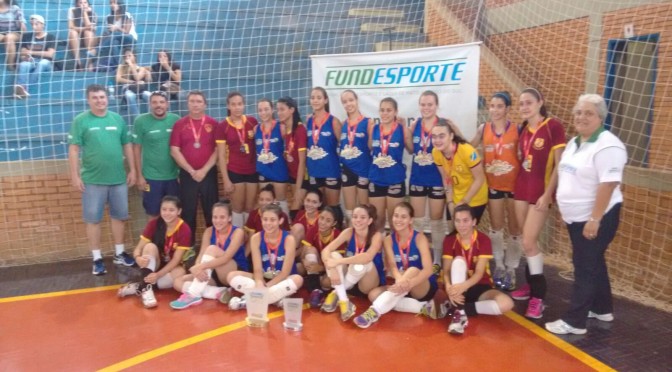 Chapadão do Sul e Ponta Porã são campeões do vôlei dos Jogos da Juventude de MS