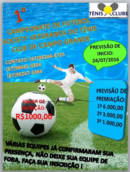 Campeonato do Tênis Club dá premiação de R$ 10 mil