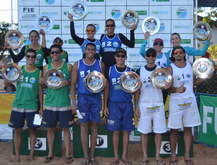 Estadual define duplas campeãs em Campo Grande