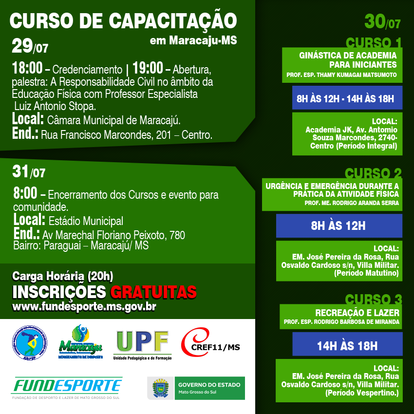 Fundesporte promove qualificação em Maracaju