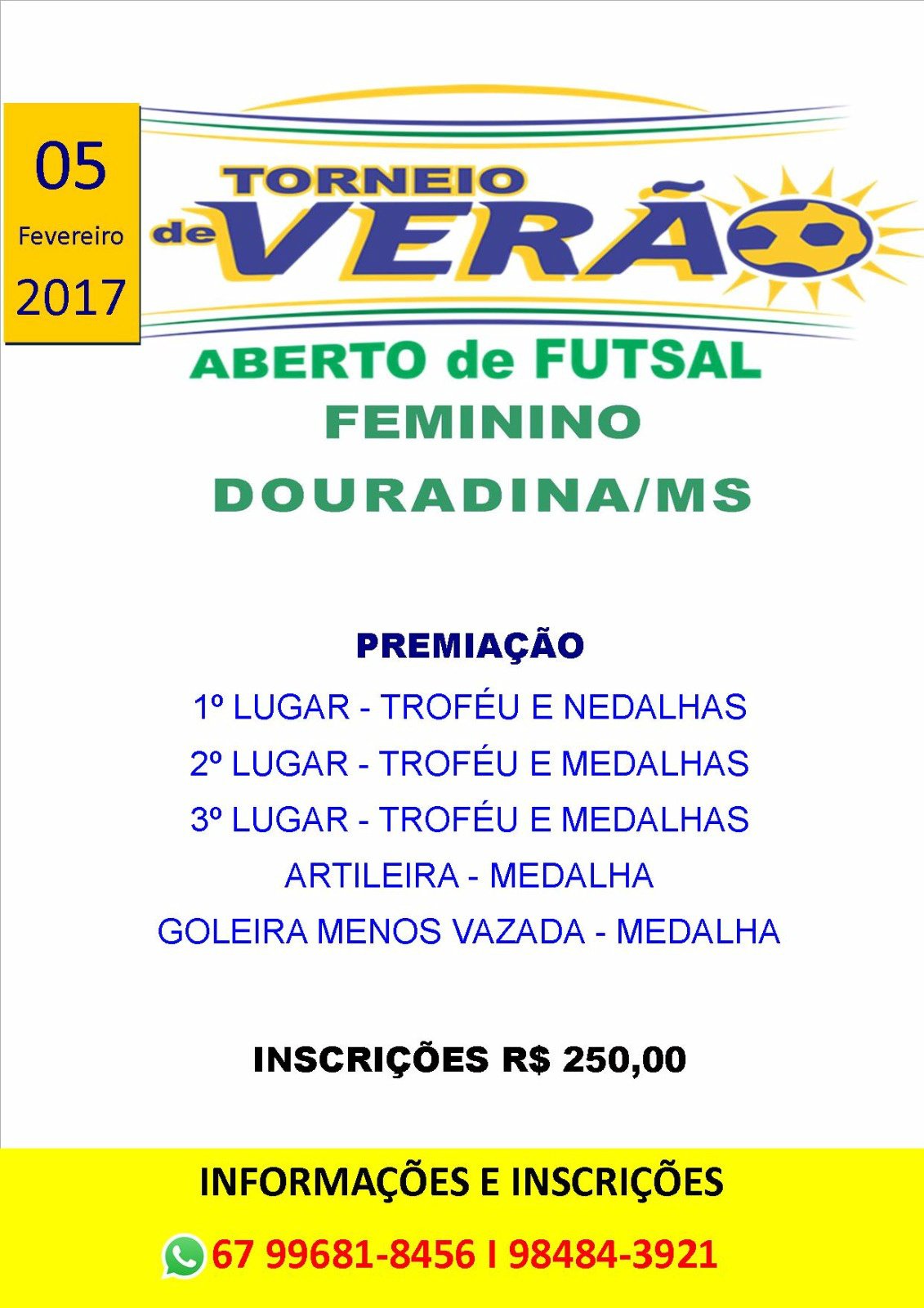 Douradina recebe Torneio de Verão de Futsal Feminino