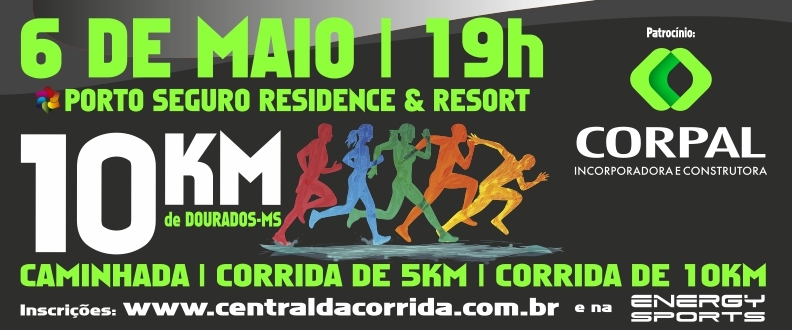 Corrida 10km de Dourados abre pré-incrições com desconto