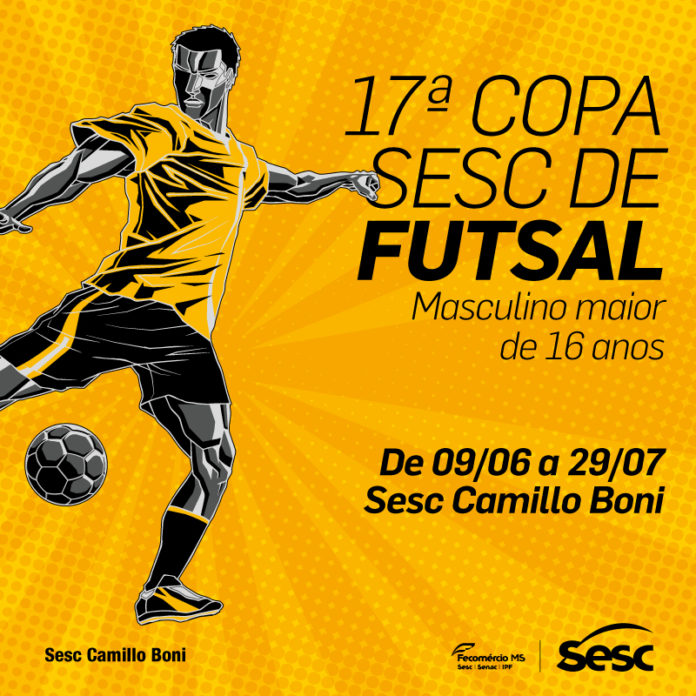 Sesc Camillo Boni abre inscrições da 17º Copa Sesc de Futsal
