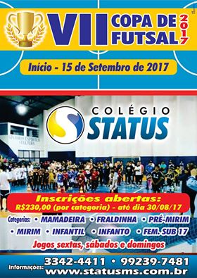 7ª edição da Copa Status recebe inscrições na Capital
