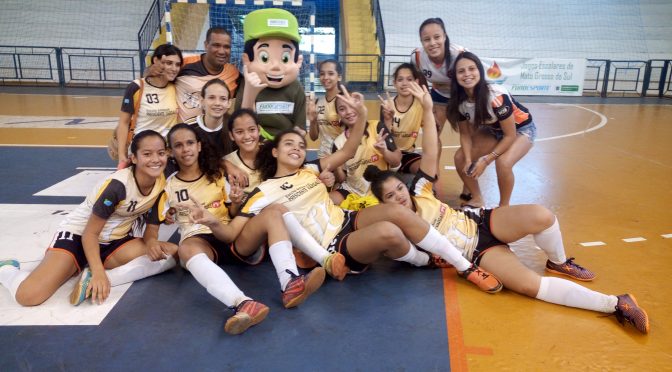 Dourados é campeão feminino de futsal dos Jogos Escolares de MS