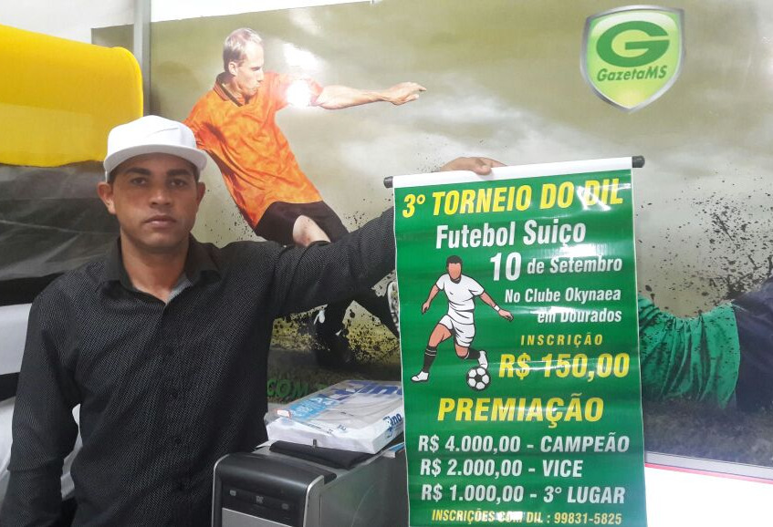 Torneio do Dil dará premiação de R$ 7 mil em Dourados