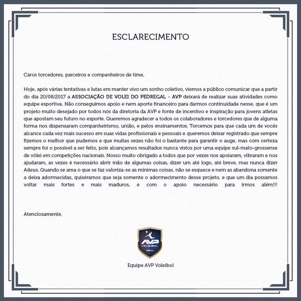 Sem apoio em MS, Rádio Clube/AVP decide fechar as portas