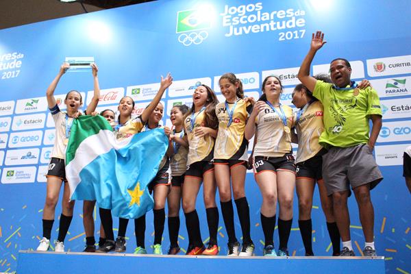 JEJ Curitiba: Meninas de Dourados são campeãs no futsal