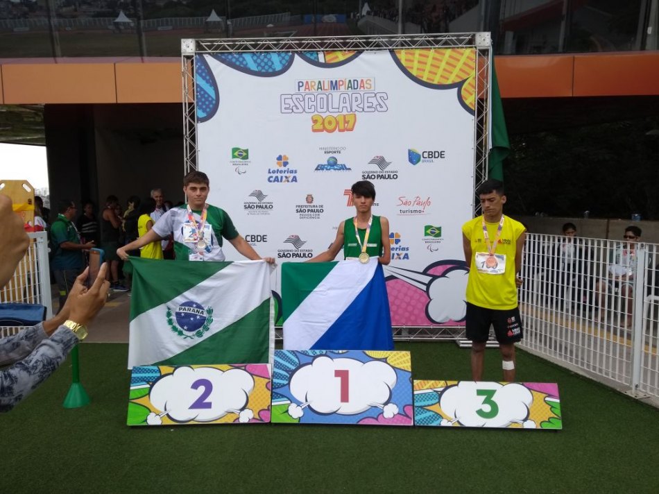 Atletas três-lagoenses conquistam bons resultados nas Paralimpíadas Escolares